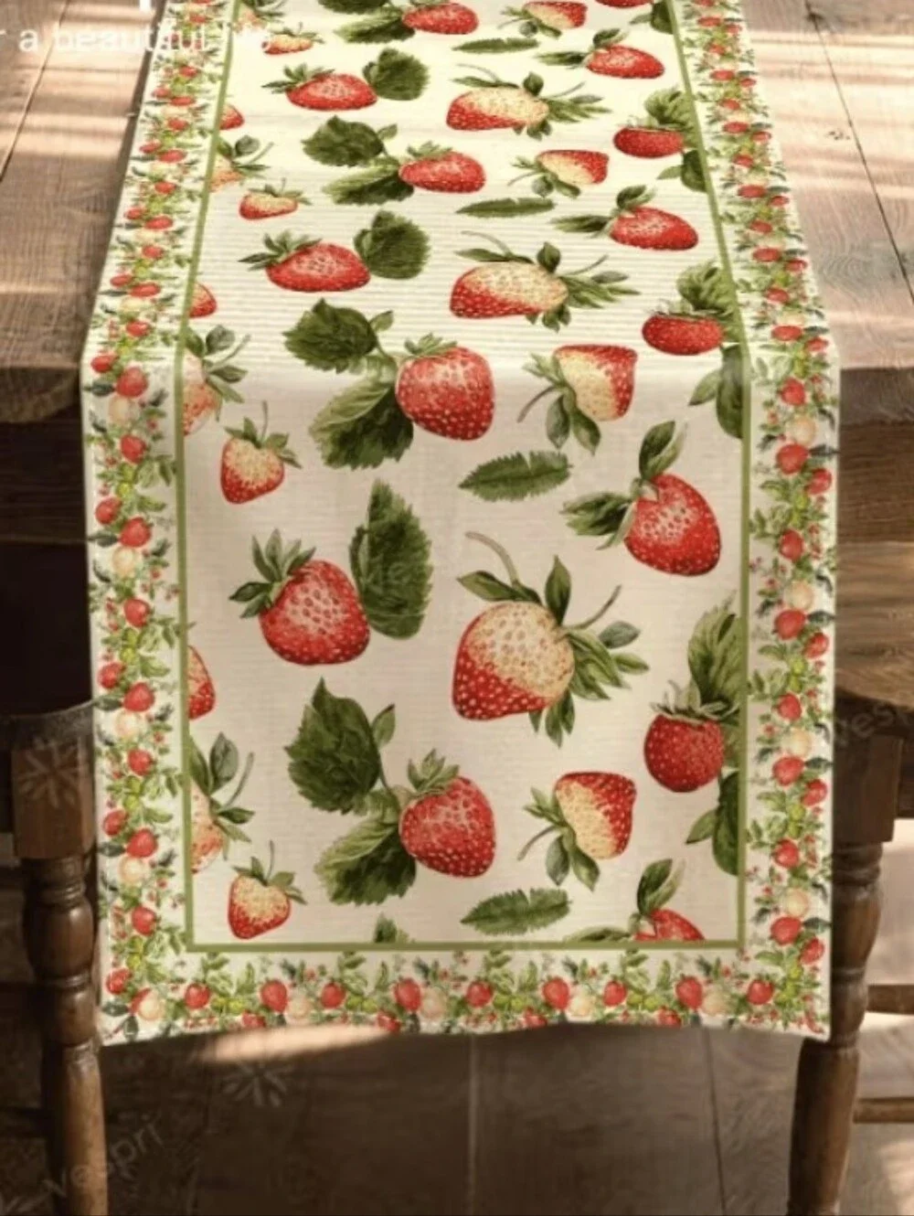 Strawberry 🍓 Decor Table Runner NEW